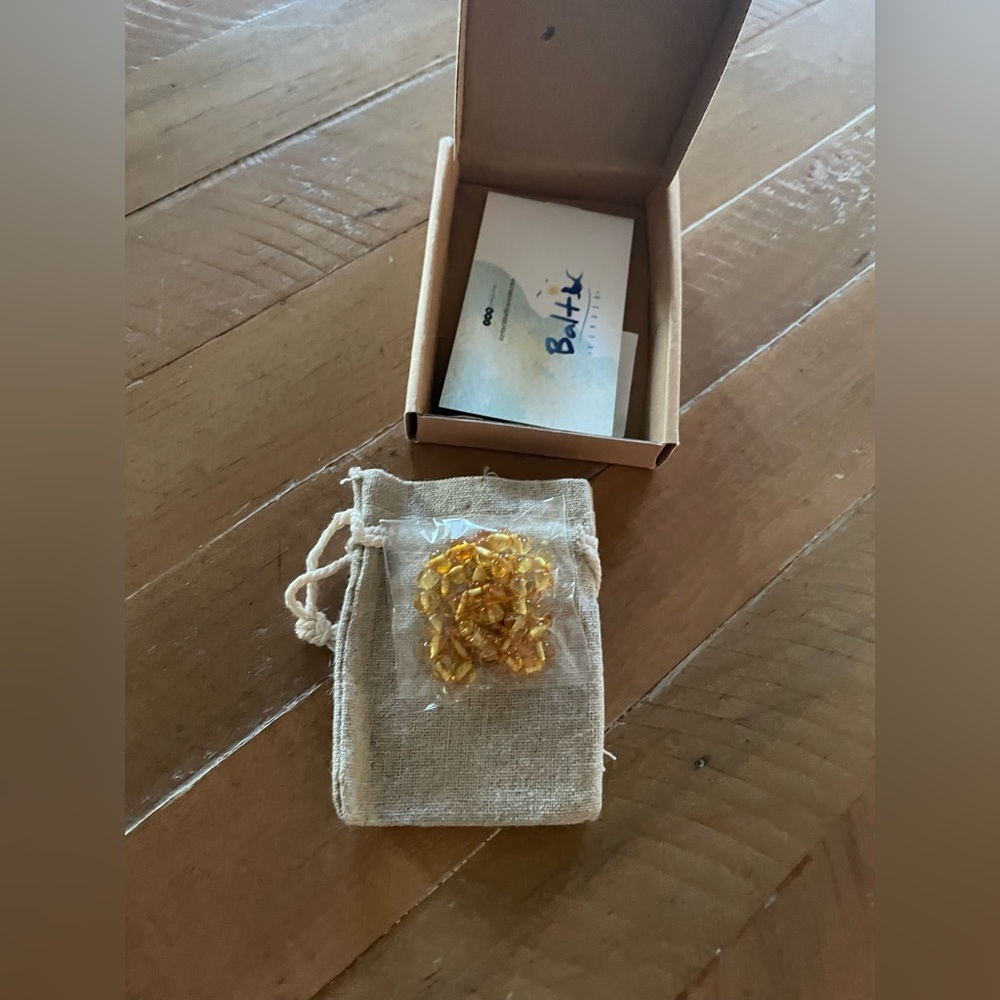 Amber teething necklace -NEW